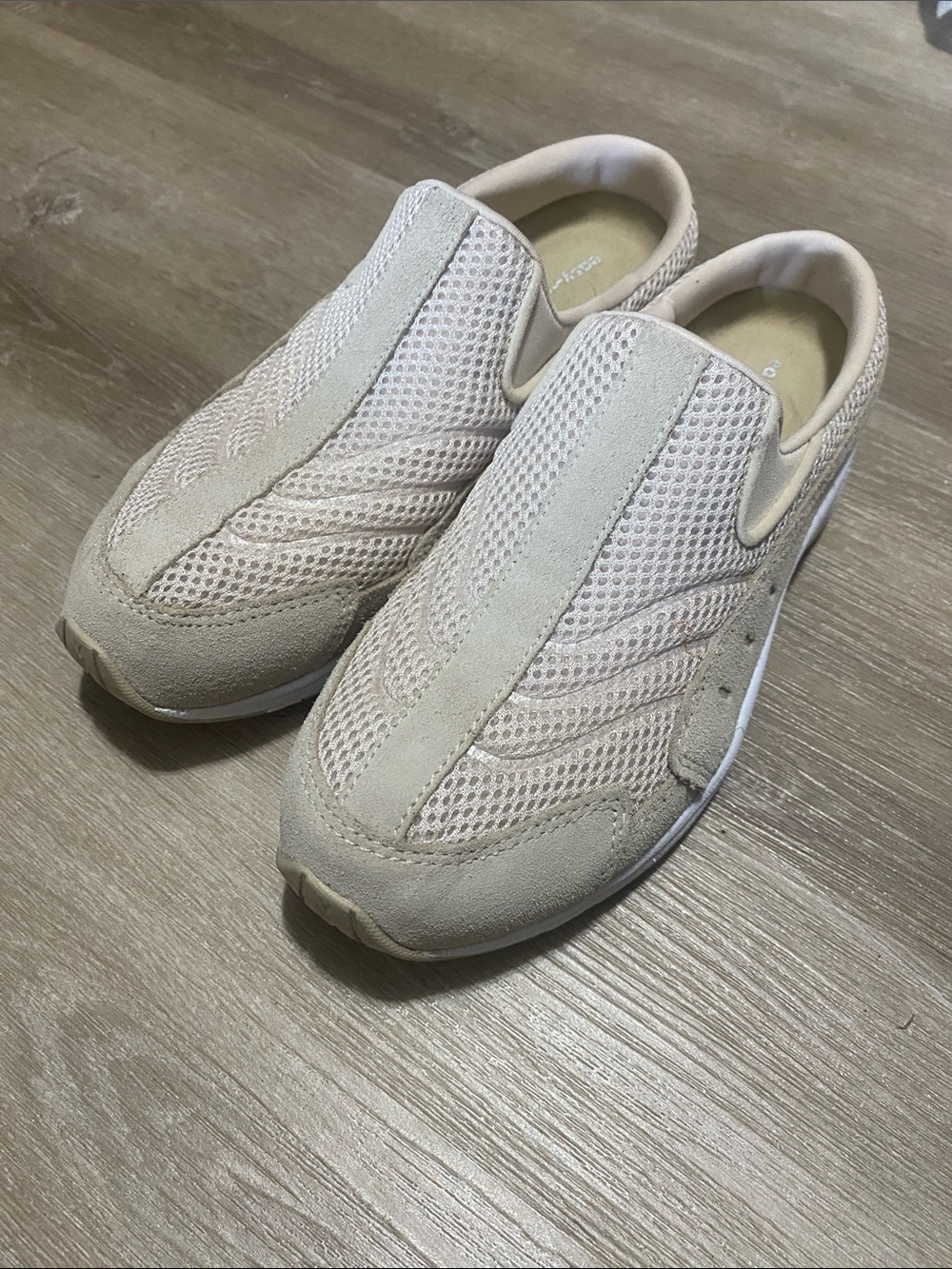 Easy Spirit Women's Slip-On Mules in Light Tan